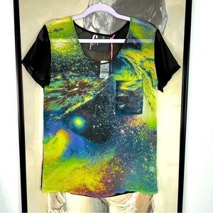 CHANDELIER LF Sheer Galaxy Fantasy Top